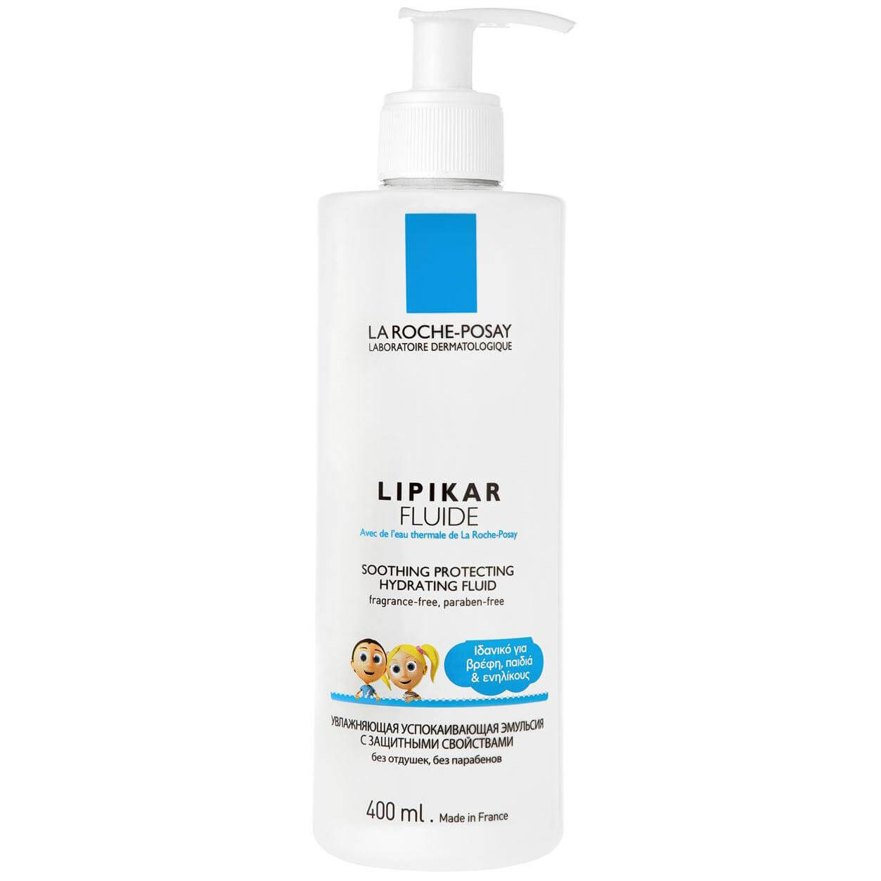 La Roche-Posay Lipikar Fluide Ενυδατικό Γαλάκτωμα με Καταπραϋντική & Προστατευτική Δράση – 400ml