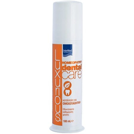 Intermed Luxurious Homeopathy Dental Care Οδοντόπαστα Καθημερινής Χρήσης Κατάλληλη για Ομοιοπαθητική 100ml