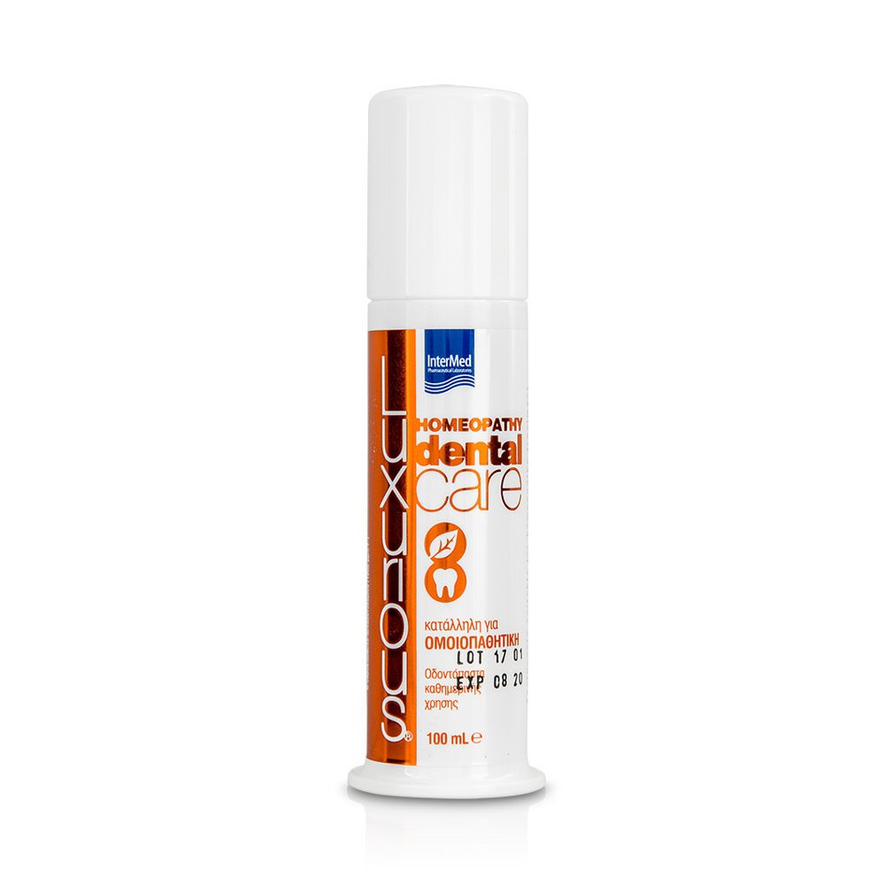 Intermed Luxurious Homeopathy Dental Care Οδοντόπαστα Καθημερινής Χρήσης Κατάλληλη για Ομοιοπαθητική 100ml