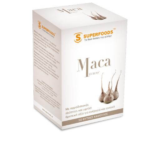 Superfoods Maca EUBIAS™ Super-Αφροδισιακή Δράση 50caps