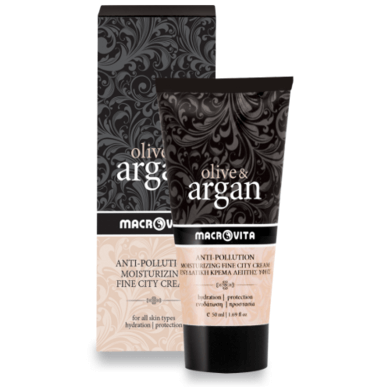 Macrovita Anti-Pollution Ενυδατική Κρέμα Λεπτής Υφής Olive & Argan 50ml