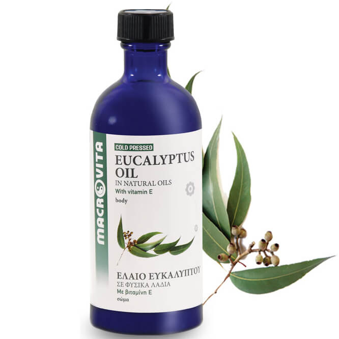 Macrovita Έλαιο Ευκαλύπτου Για Επουλωτική Ανακουφιστική Αποσμητική Και Εντομοαπωθητική Δράση 100ml
