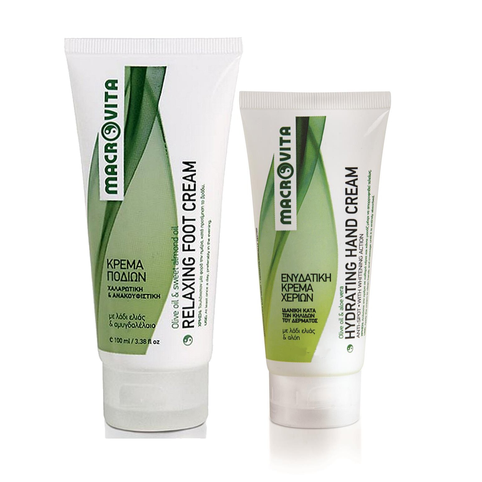 Macrovita Πακέτο Προσφοράς Relaxing Foot Cream Χαλαρωτική & Ανακουφιστική Κρέμα Ποδιών 100ml & Δώρο Hydrating Hand Cream 60ml