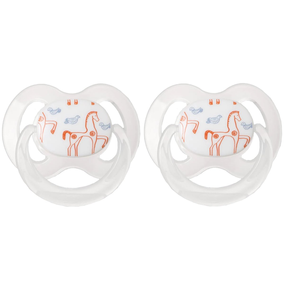 Korres Korres Orthodontic Silicone Soothers 0-6m Ορθοδοντική Πιπίλα με Μαλακή Θηλή Σιλικόνης για Ηλικίες από 0-6 Μηνών 2 Τεμάχια