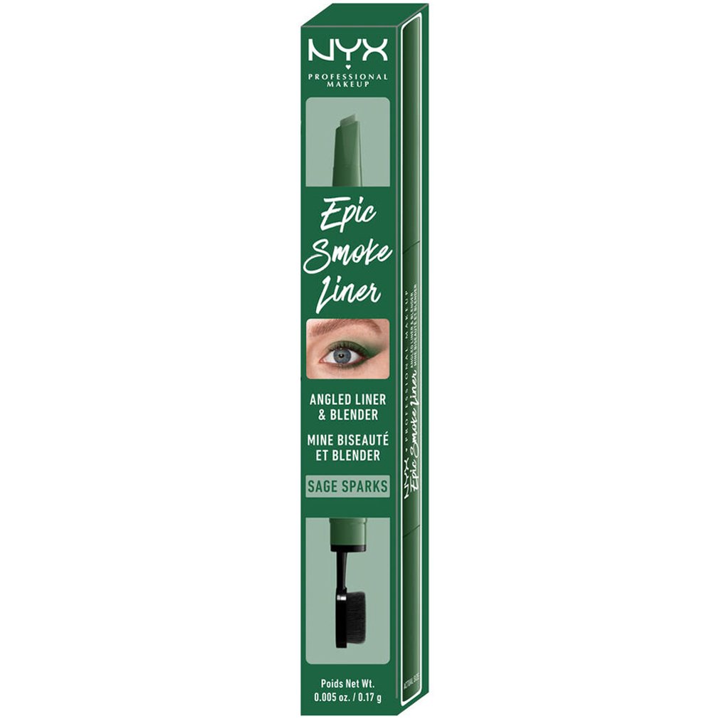 NYX Professional Makeup NYX Professional Makeup Epic Smoke Liner Μολύβι Eye Liner με Βουρτσάκι για Smoke Εφέ 0.17gr - 08 Sage Sparks