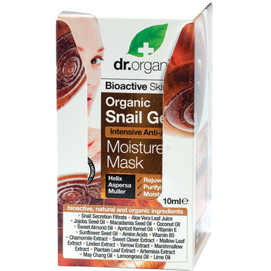 Dr.Organic Snail Gel Intensive Anti-Aging Moisture Mask Εντατική Μάσκα Αντιγήρανσης και Ενυδάτωσης 10ml