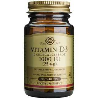 Solgar Vitamin D3 Συμπλήρωμα Διατροφής για την Ομαλή Απορρόφηση του Ασβεστίου απο τον Οργανισμό & την Ενίσχυση του Ανοσ/κου tabs – 2200 iu 50 caps