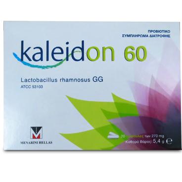 Menarini Kaleidon 60 270mg Προβιοτικό Συμπλήρωμα Διατροφής το Οποίο Συμβάλλει στην Ισορροπία της Χλωρίδας του Εντέρου 20caps