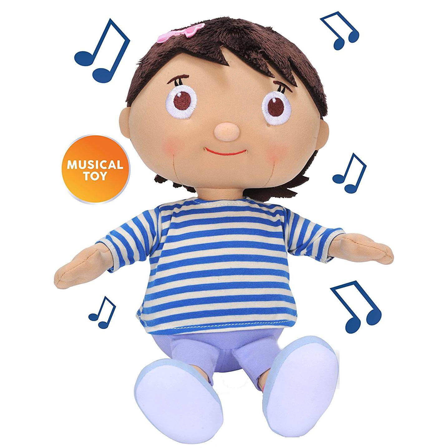 Little Baby Bum Musical Mia Doll Singing Μουσικό Χαρούμενο Κοριτσάκι Λούτρινο Παιχνίδι με 4 Τραγουδάκια Εκμάθησης