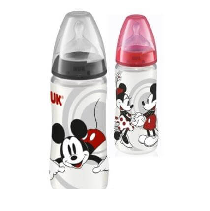 NUK First Choice Disney Mickey Μπιμπερό Πολυπροπυλενίου (PP) 300ml – μαύρο