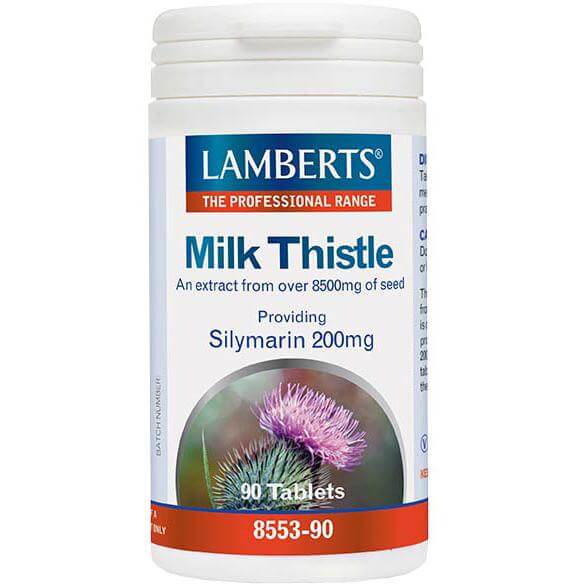 Lamberts Milk Thistle Συμπλήρωμα Διατροφής με Γαϊδουράγκαθο 8500mg 90tabs