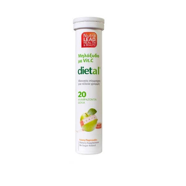 Nutralead Dietal Μηλόξυδο με Βιταμίνη C 20 αναβρ. δισκία