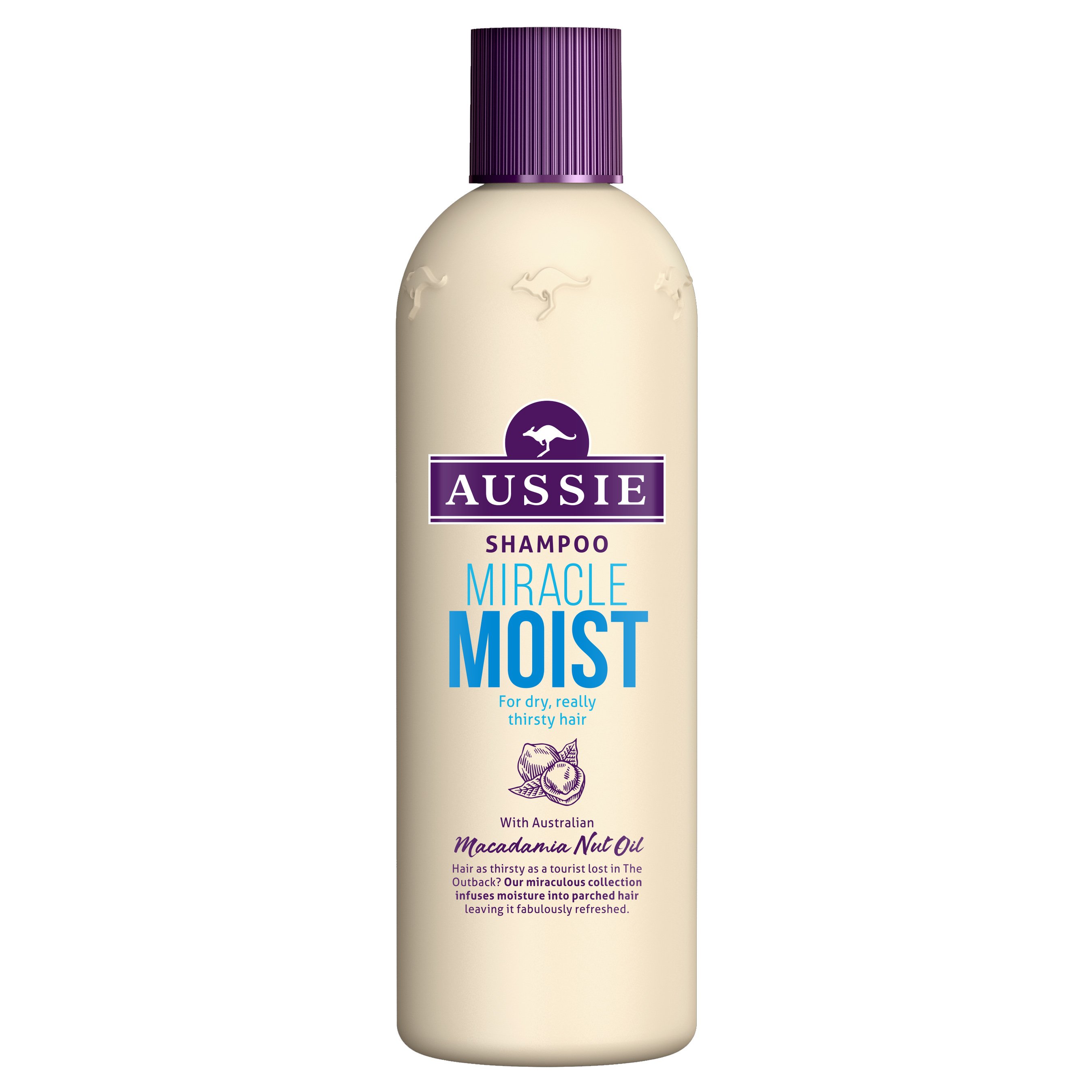 Aussie Miracle Moist Shampoo Σαμπουάν που Προσφέρει μια Ανάσα Δροσιάς Στα Ξηρά Ταλαιπωρημένα Διψασμένα Μαλλιά 300ml