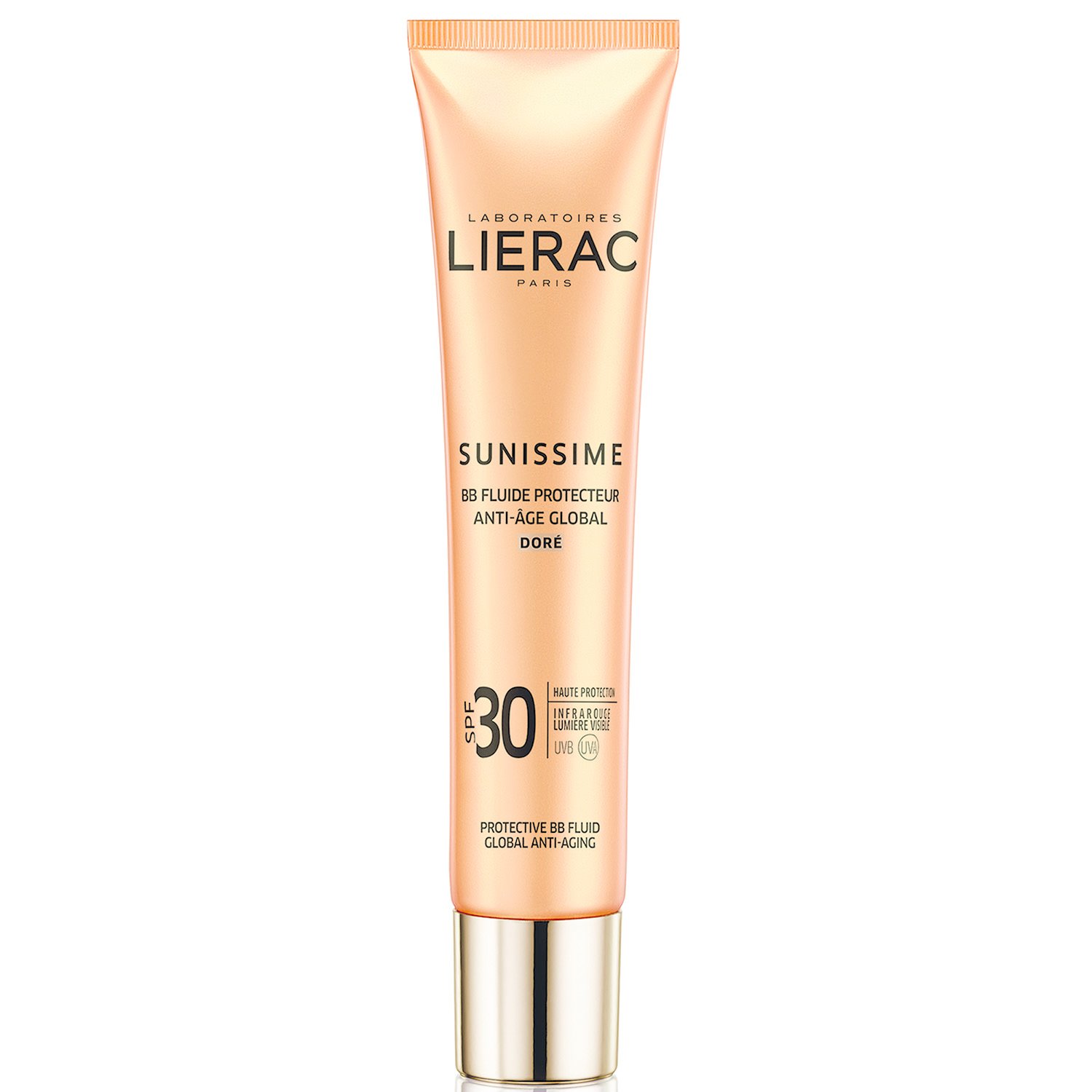 Lierac Sunissime BB Fluide Protecteur Anti-Age Global Spf30+ Αντηλιακή, Αντιγηραντική Λεπτόρρευστη Κρέμα Προσώπου με Χρώμα 40ml