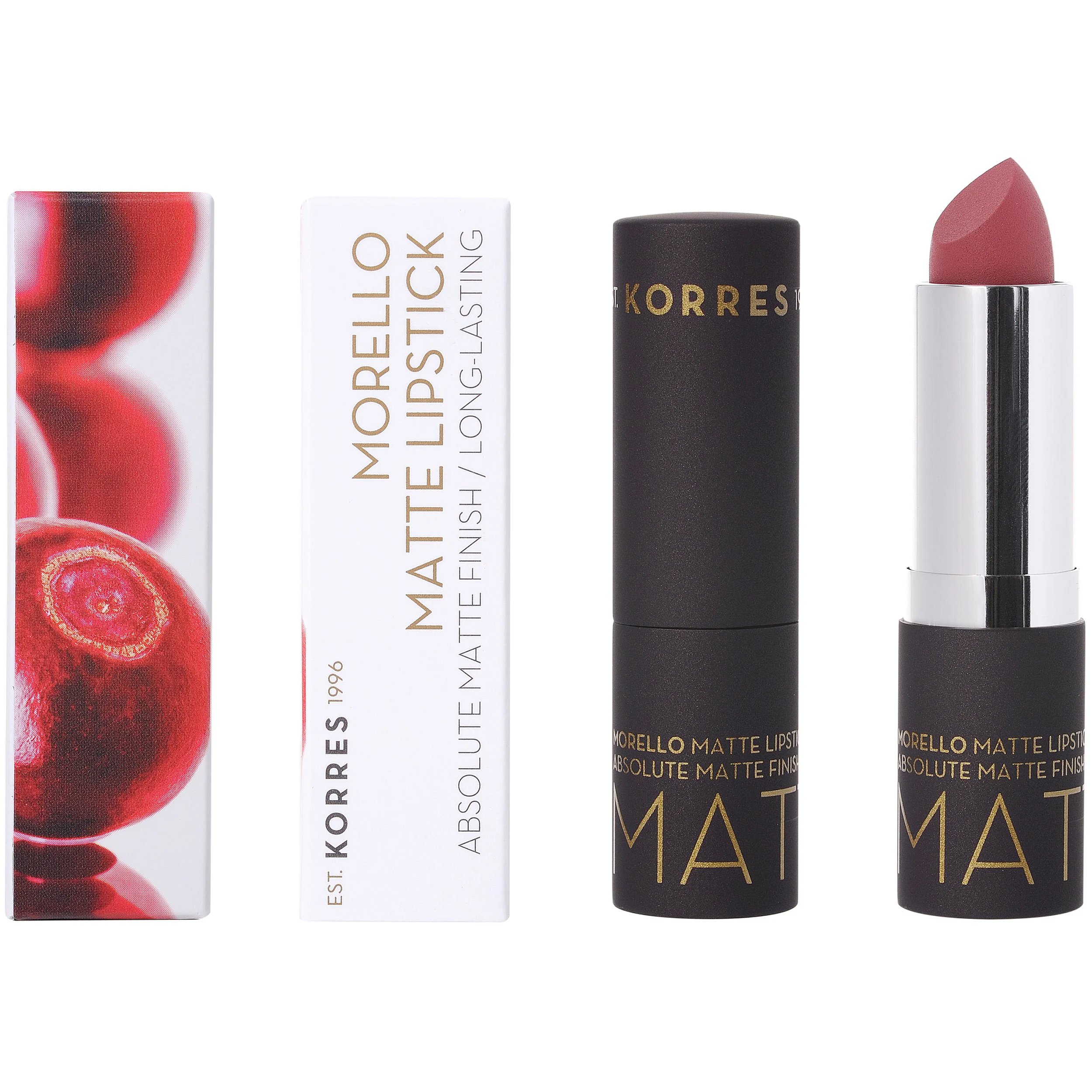 Korres Morello Matte Lipstick Νο23 Natural Purple Ματ Κραγιόν με Μεγάλη Διάρκεια 35g