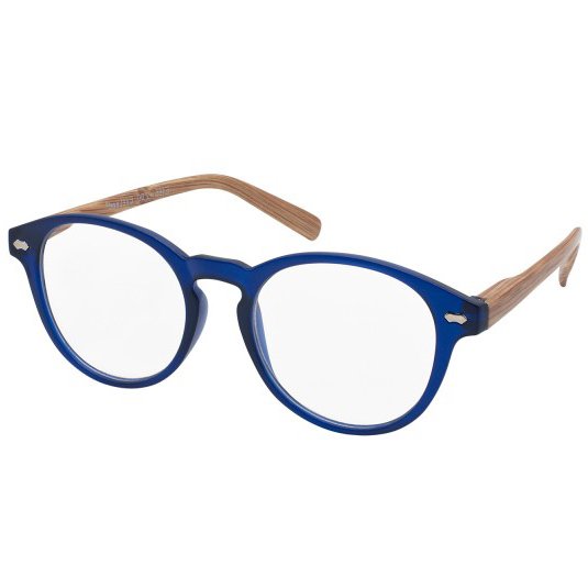 Eyelead Γυαλιά Διαβάσματος Unisex Μπλε με Ξύλινο Βραχίονα Ε185 – 1,00