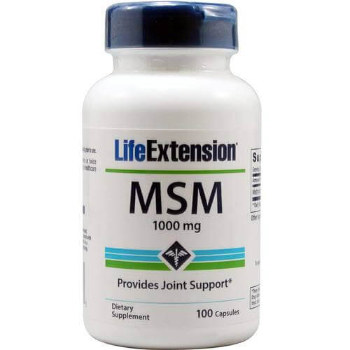 Life Extension MSM 1000mg Συμπλήρωμα Διατροφής, Παρέχει Υποστήριξη στις Αρθρώσεις & Καταπολεμά τις Φλεγμονές 100caps