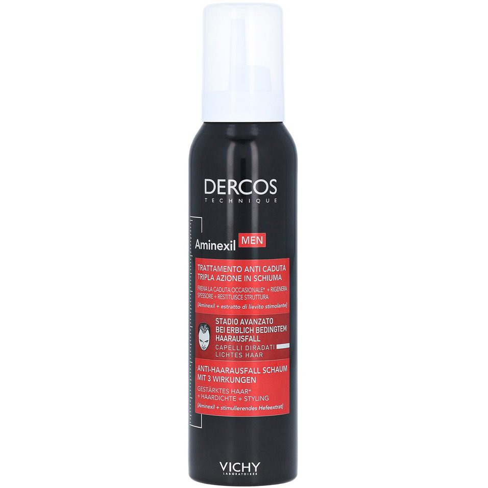 Vichy Dercos Men Aminexil Αφρός Τριπλής Δράσης Κατά Της Ανδρικής Τριχόπτωσης 150ml