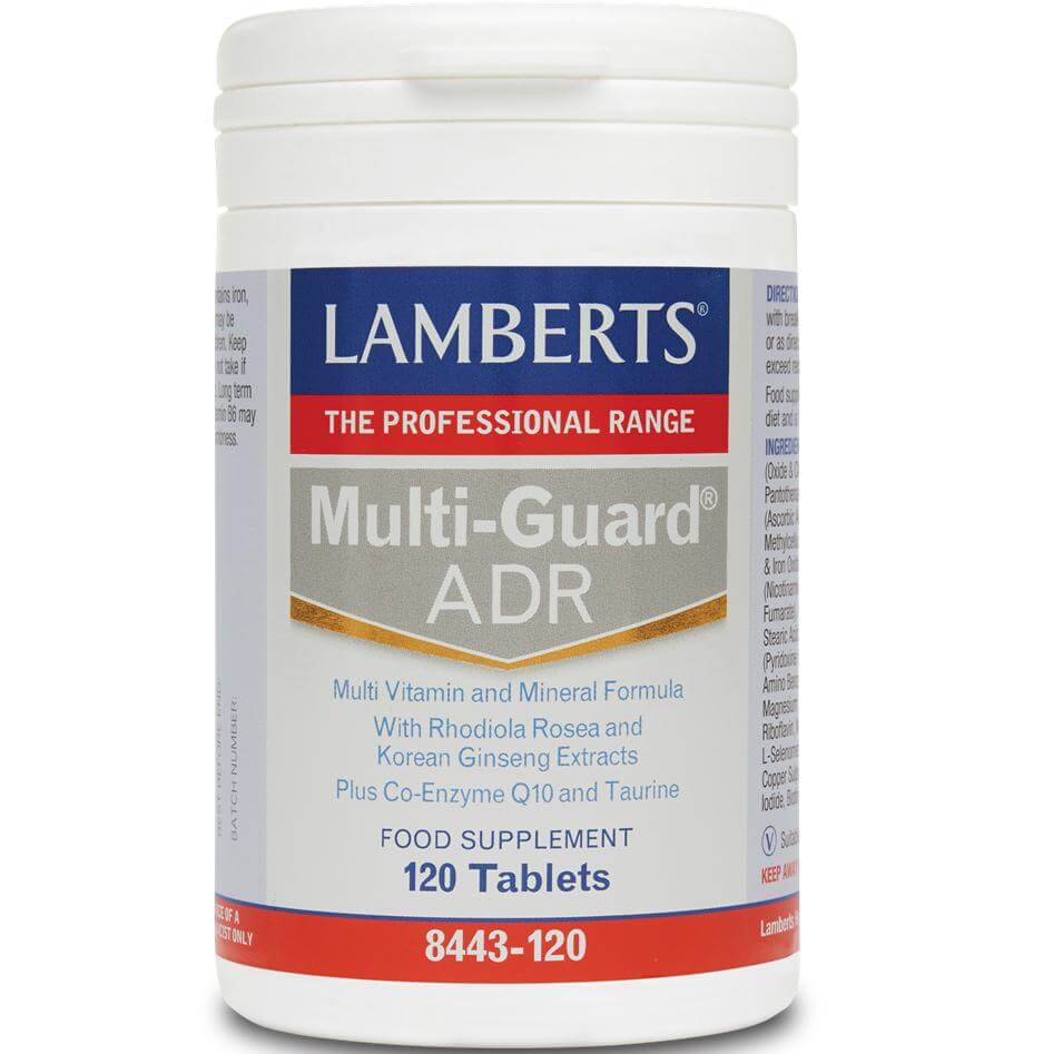 Lamberts Multi-Guard ADR Συμπλήρωμα Διατροφής για την Αντιμετώπιση της Ψυχολογικής και Σωματικής Κόπωσης 120 tabs
