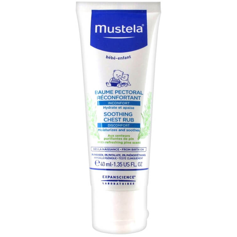 Mustela Baume Pectoral Reconfortant Βρεφική Καταπραϋντική Κρέμα Εντριβής Στήθους 40ml