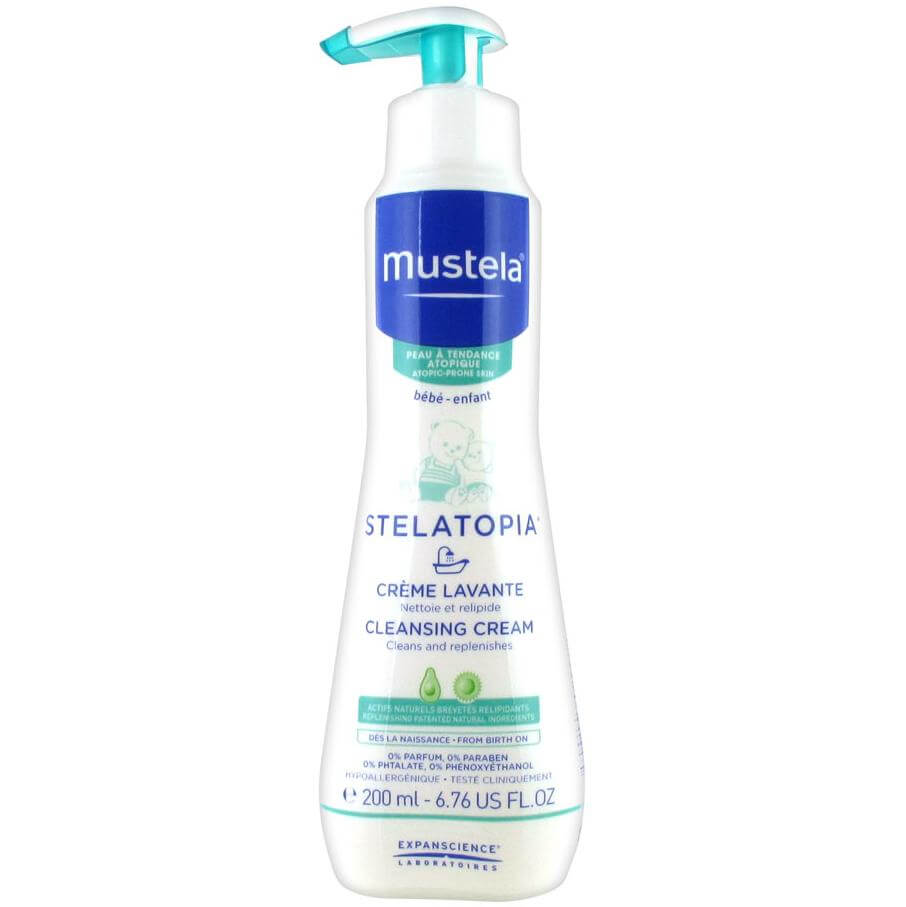 Mustela Stelatopia Creme Lavante Κρέμα Καθαρισμού Προσώπου & Σώματος για Ατοπικό Δέρμα 200ml