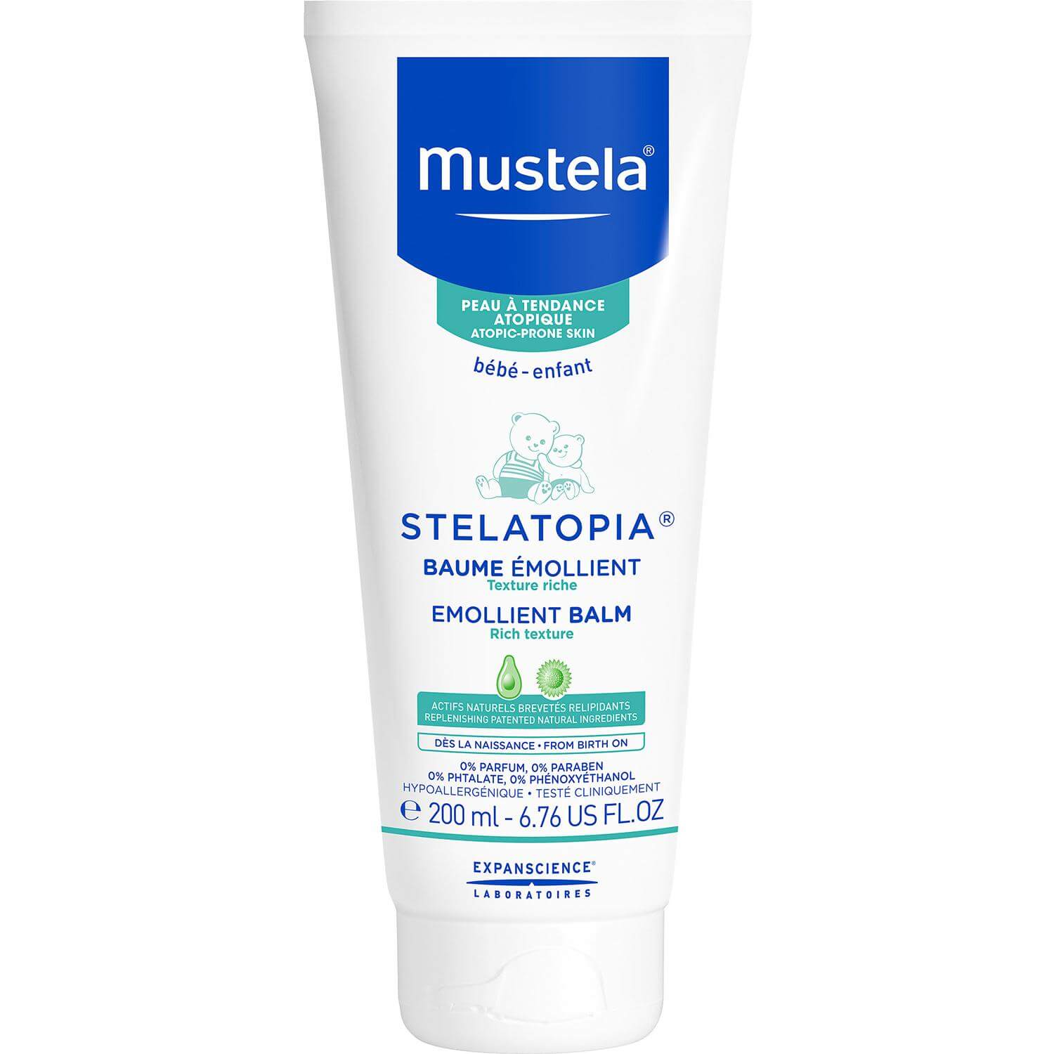 Mustela Stelatopia Atopic Skin Emollient Balm Μαλακτικό Balm για Βρεφική Ατοπική Δερματίτιδα 200ml
