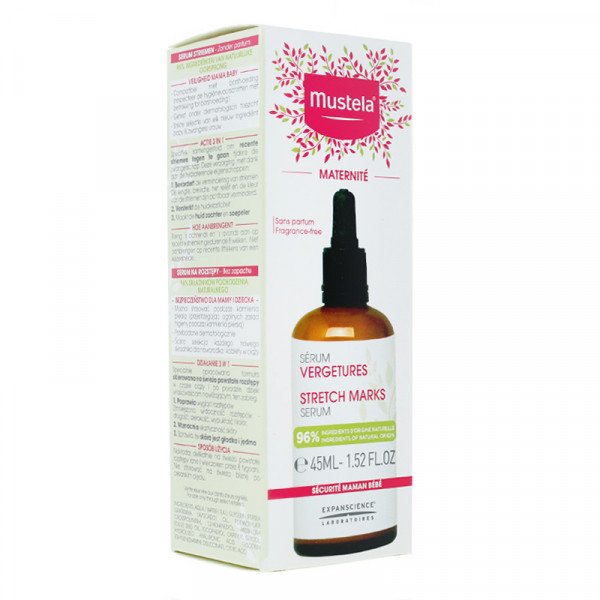 Mustela Stretch Marks Recovery Serum Βοηθά στη Μείωση της Εμφάνισης των Ραγάδων 45ml