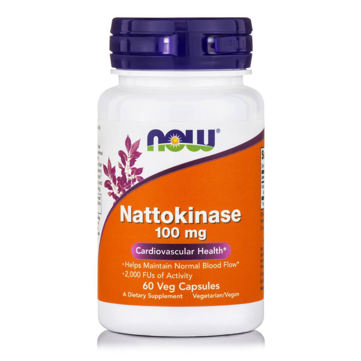 Now Foods Nattokinase 100mg Συμπλήρωμα Διατροφής που Υποστηρίζει την Εύρυθμη Λειτουργία της Καρδιάς 60 VegCaps