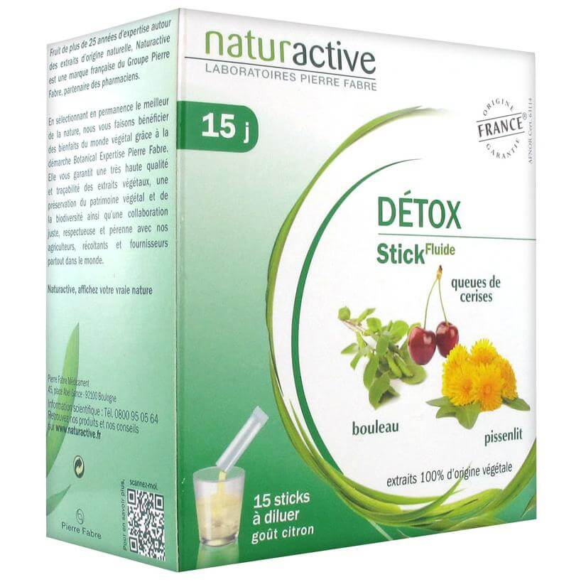 Naturactive Detox Fluids Αποτοξίνωση του Οργανισμού με Συνδυασμό Σημύδας, Μίσχων Κερασιού & Πικραλίδας 15φακελίσκοι
