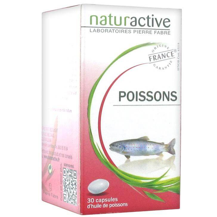 Naturactive Huile de Poissons Ιχθυέλαιο Ωμέγα3 Πηγή Ω3 Λιπαρών Οξέων 30caps