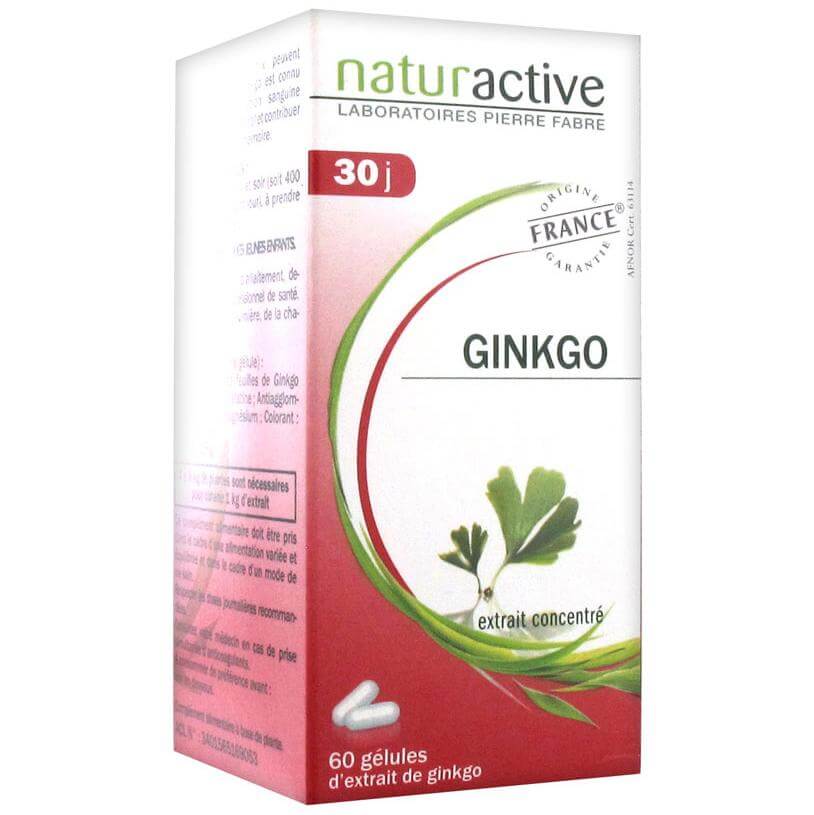 Naturactive Ginkgo Biloba Συμβάλει στην Ενίσχυση της Μνήμης & στην Τόνωση της Κυκλοφορίας στον Εγκέφαλο 60caps