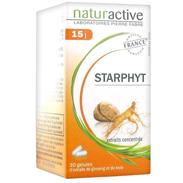 Naturactive Starphyt Φυτικό Συμπλήρωμα Διατροφής με Τζίνσενγκ & Κόλα για Μεγαλύτερη Ενέργεια 30caps