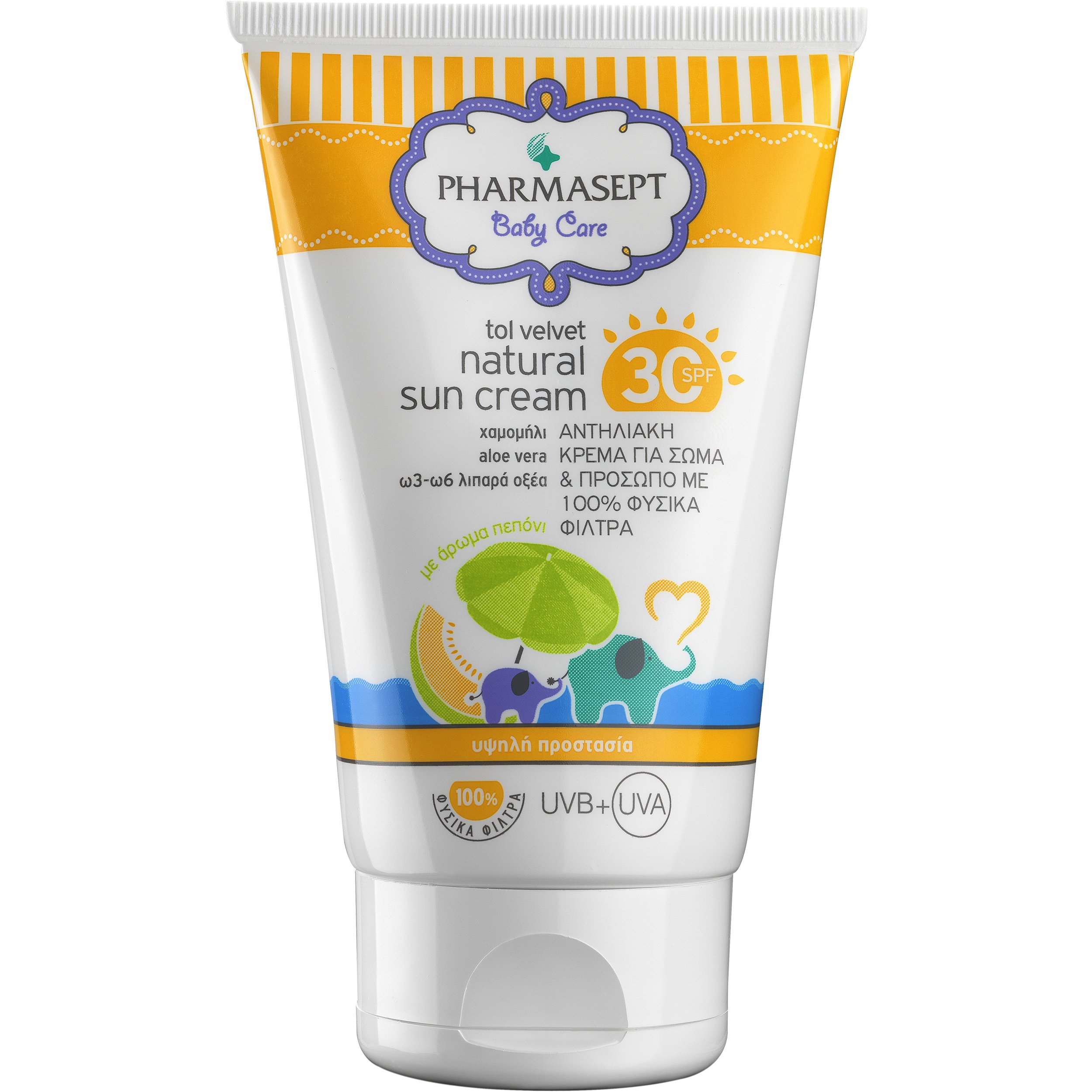 Pharmasept Tol Velvet Natural Sun Cream Spf30 100ml
