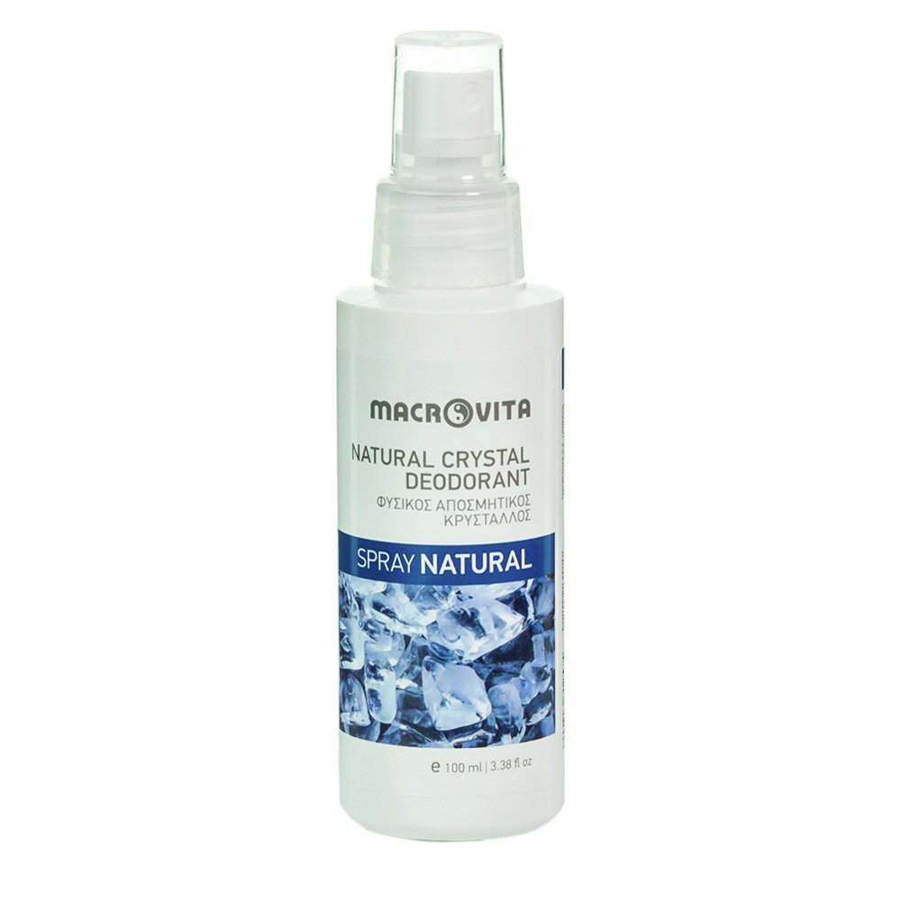 Macrovita Φυσικός Αποσμητικός Κρύσταλλος σε Spray, Φυσικό Άρωμα Natural 100ml