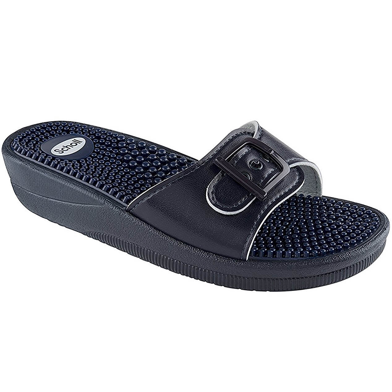 Scholl Shoes New Massage Navy Blue Γυναικεία Ανατομικά Παπούτσια Χαρίζουν Σωστή Στάση & Φυσικό Χωρίς Πόνο Βάδισμα 1 Ζευγάρι – 40