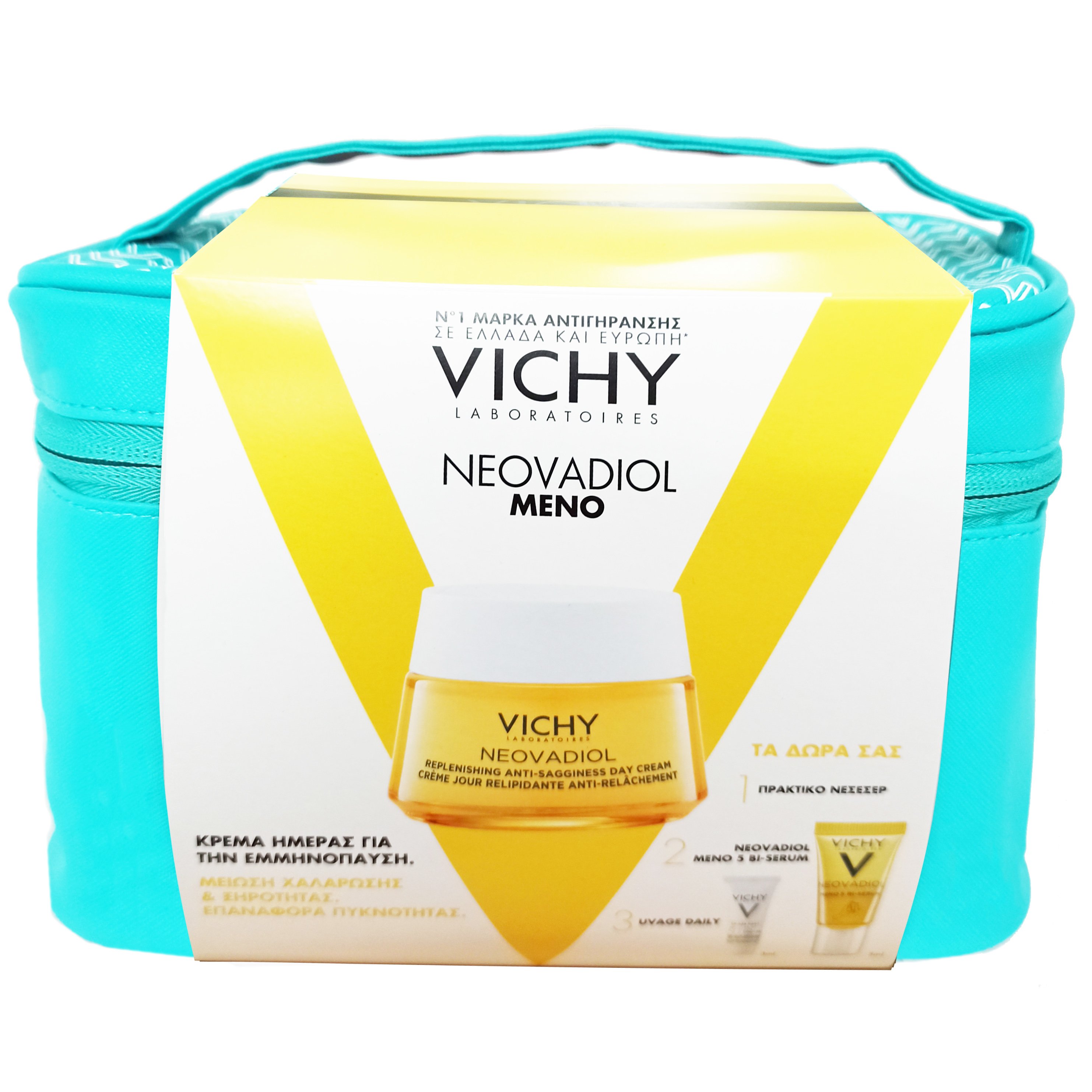 Vichy Promo Neovadiol Meno Replenishing Anti-Sagginess Day Cream 50ml & Δώρο Meno 5 Bi-Serum 5ml & Capital Soleil UV- Age Spf50+ Daily 3ml & Νεσεσέρ