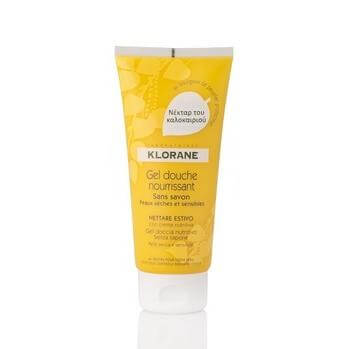 Klorane Gel Douche Nourrissant Nettare Estivo Ζελ Ντους Νέκταρ του Καλοκαιριού 200ml