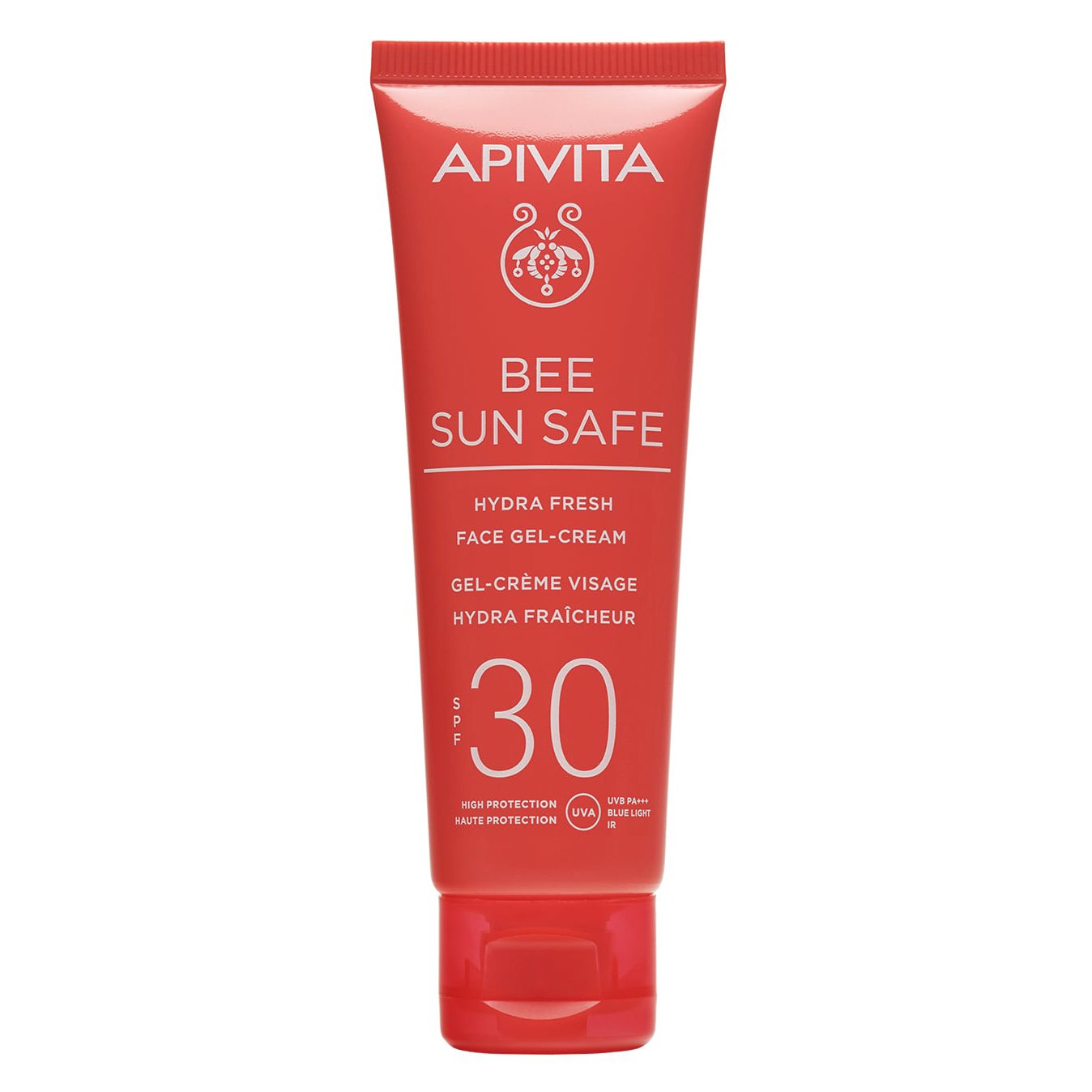 Apivita Bee Sun Safe Hydra Fresh Face Gel-Cream With Marine Algae & Propolis Spf30, Light Texture 50ml