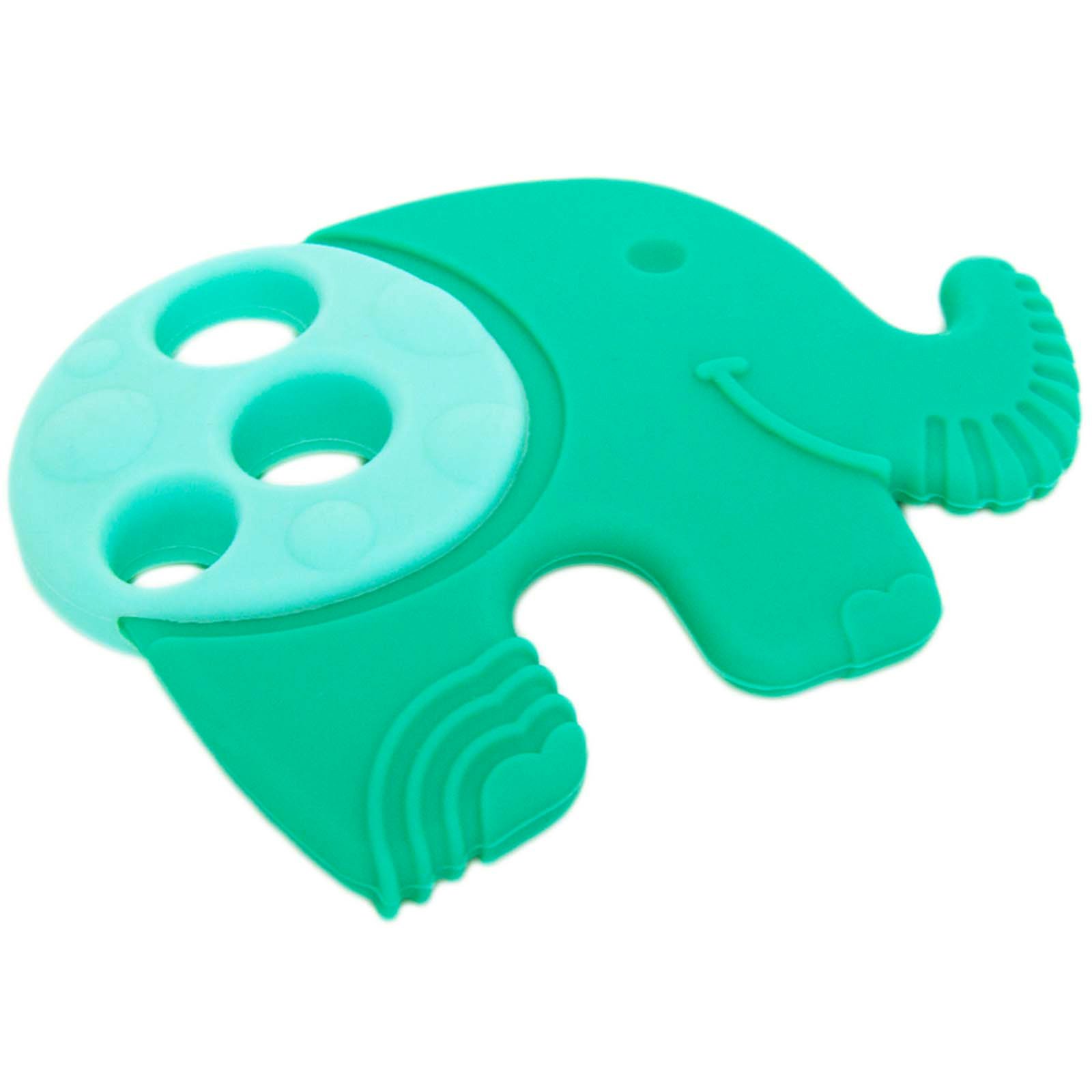 Marcus & Marcus Sensory Teether Ollie Βρεφικό Μασητικό Σιλικόνης, Κρίκος Οδοντοφυΐας 5 Αισθήσεων Ελεφαντάκι από 6 Μηνών