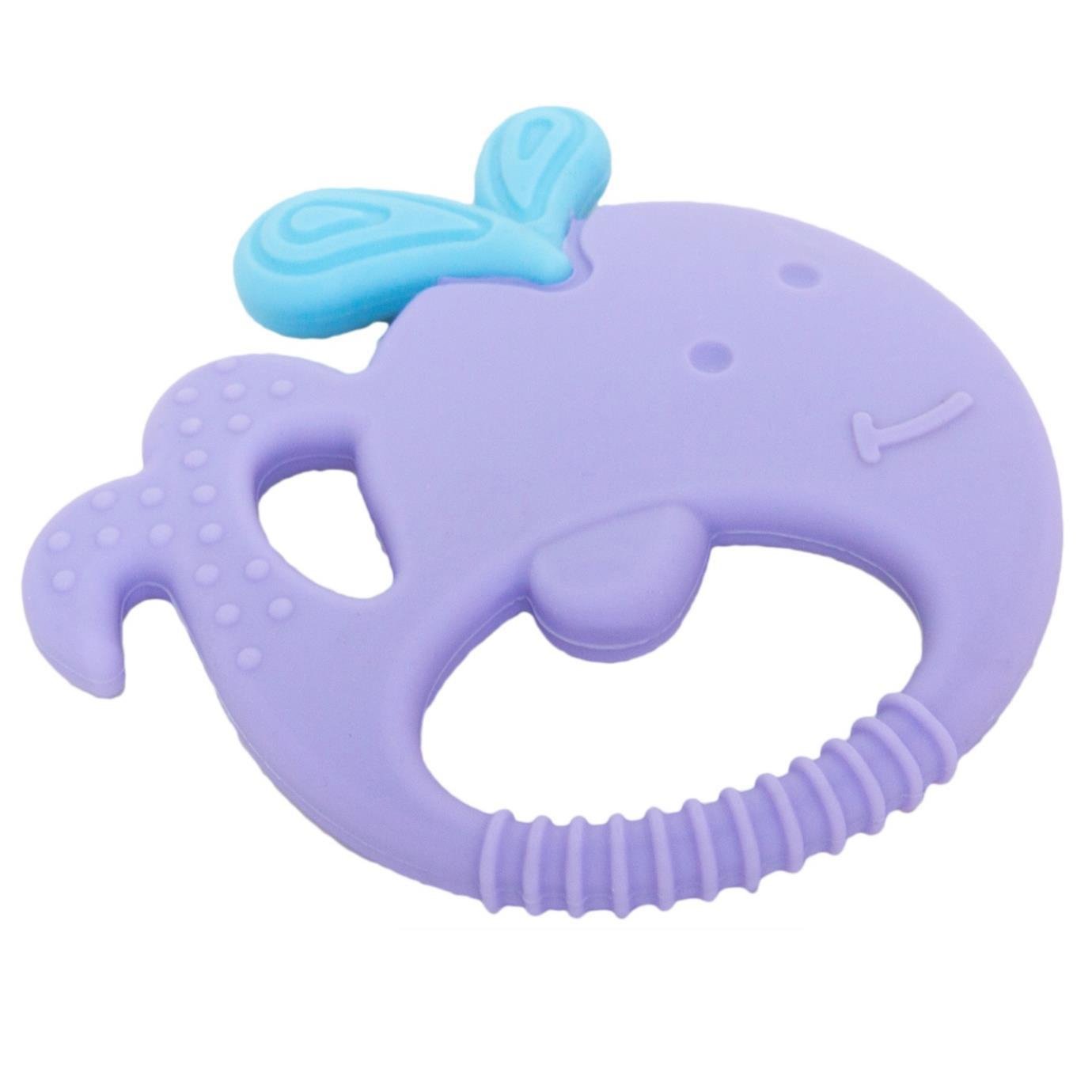 Marcus & Marcus Sensory Teether Willo Βρεφικό Μασητικό Σιλικόνης, Κρίκος Οδοντοφυΐας 5 Αισθήσεων Φαλαινάκι, από 6 Μηνών