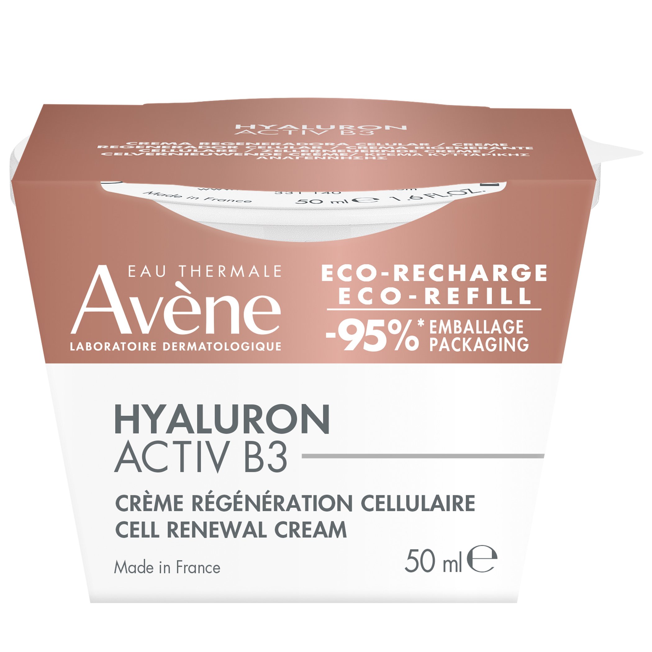 Avene Hyaluron Activ B3 Cell Renewal Cream Refill Αντιγηραντική Κρέμα Προσώπου με Υαλουρονικό Οξύ Κυτταρικής Αναγέννησης 50ml