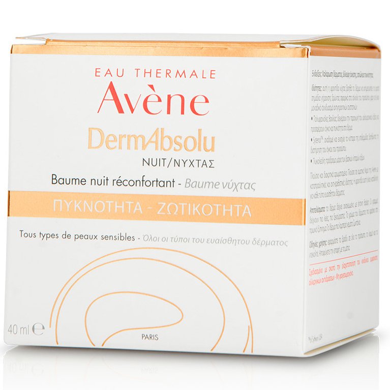 Avene DermAbsolu Baume Nuit Reconfortant Βάλσαμο Νύχτας, Φροντίδα Πυκνότητας & Ζωτικότητας της Ευαίσθητης Επιδερμίδας 40ml