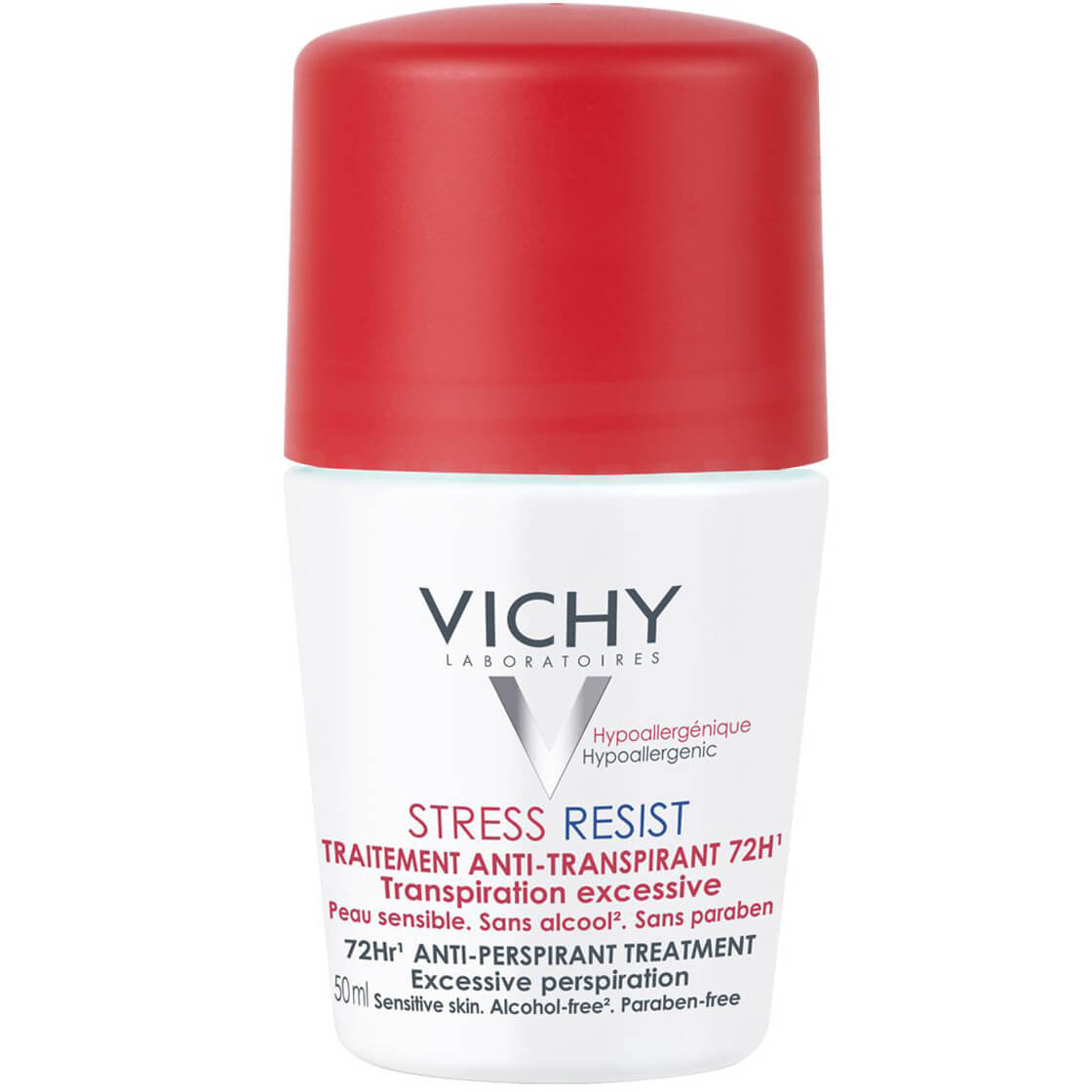 Vichy Deodorant Stress Resist Roll On 72h Εντατική Αποσμητική Φροντίδα 72h Κατά της Έντονης Εφίδρωσης 50ml