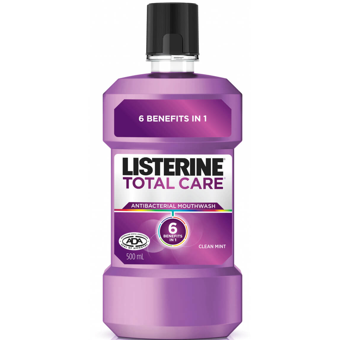 Listerine Total Care Clean Mint Στοματικό Διάλυμα με Έξι Οφέλη για πιο Προηγμένη & Ολοκληρωμένη Προστασία 500ml