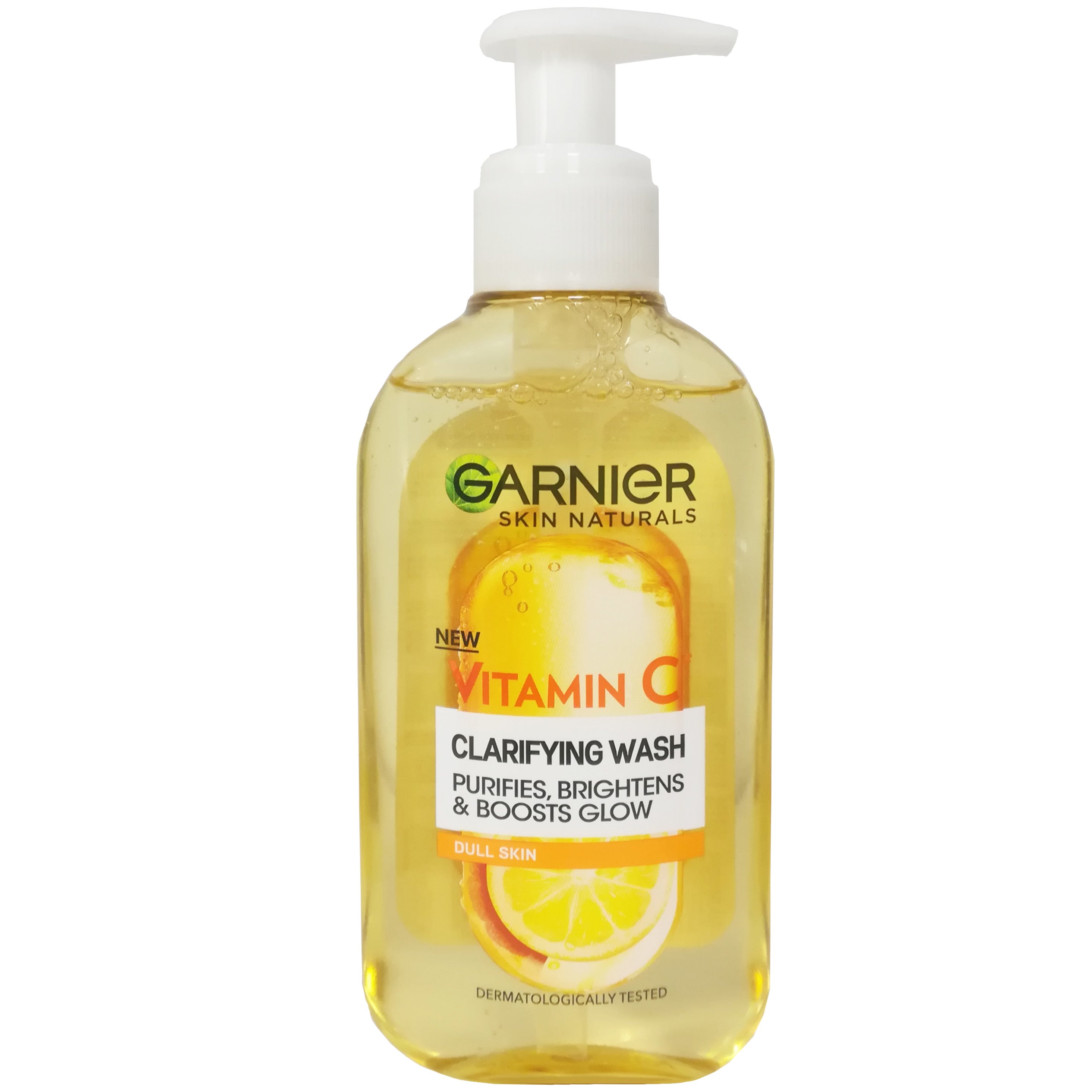 Garnier Skin Naturals Vitamin C Clarifying Face Wash Gel for Dull Skin Καθημερινό Gel Καθαρισμού Προσώπου με Βιταμίνη C για Λάμψη της Επιδερμίδας 200ml