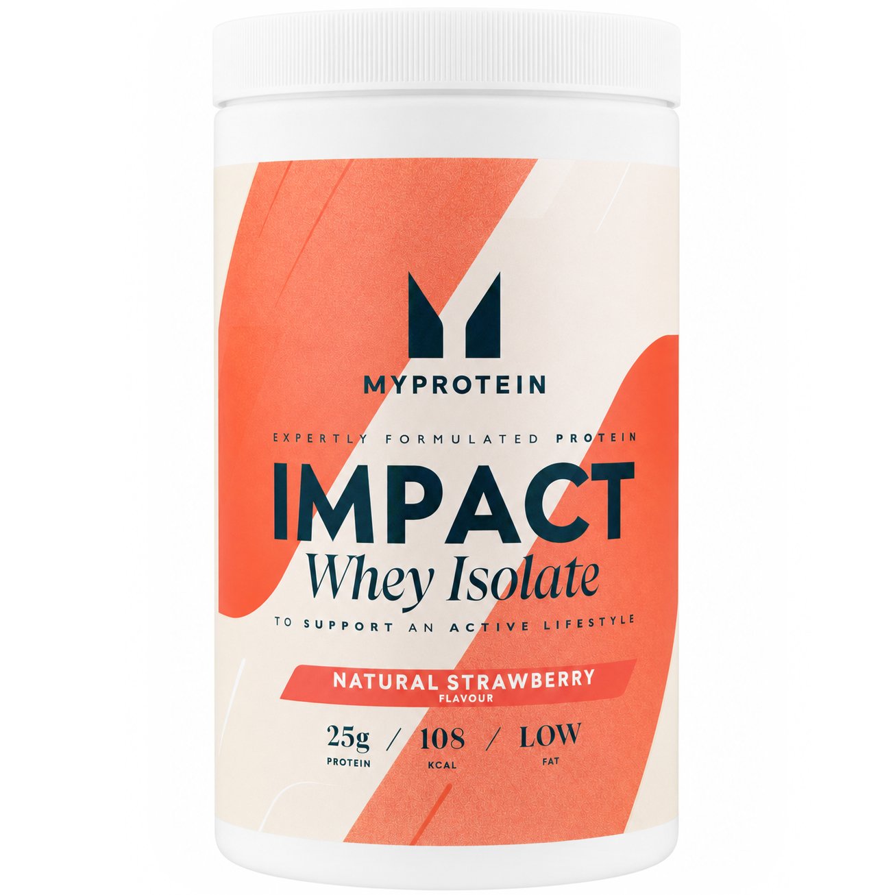 My Protein My Protein Impact Whey Isolate Συμπλήρωμα Διατροφής Πρωτεΐνης Ορού Γάλακτος Υψηλής Καθαρότητας & Περιεκτικότητας σε Σκόνη για Γράμμωση, Ανάπτυξη & Συντήρηση Μυών με Γεύση Φράουλας 480g - Natural Strawberry
