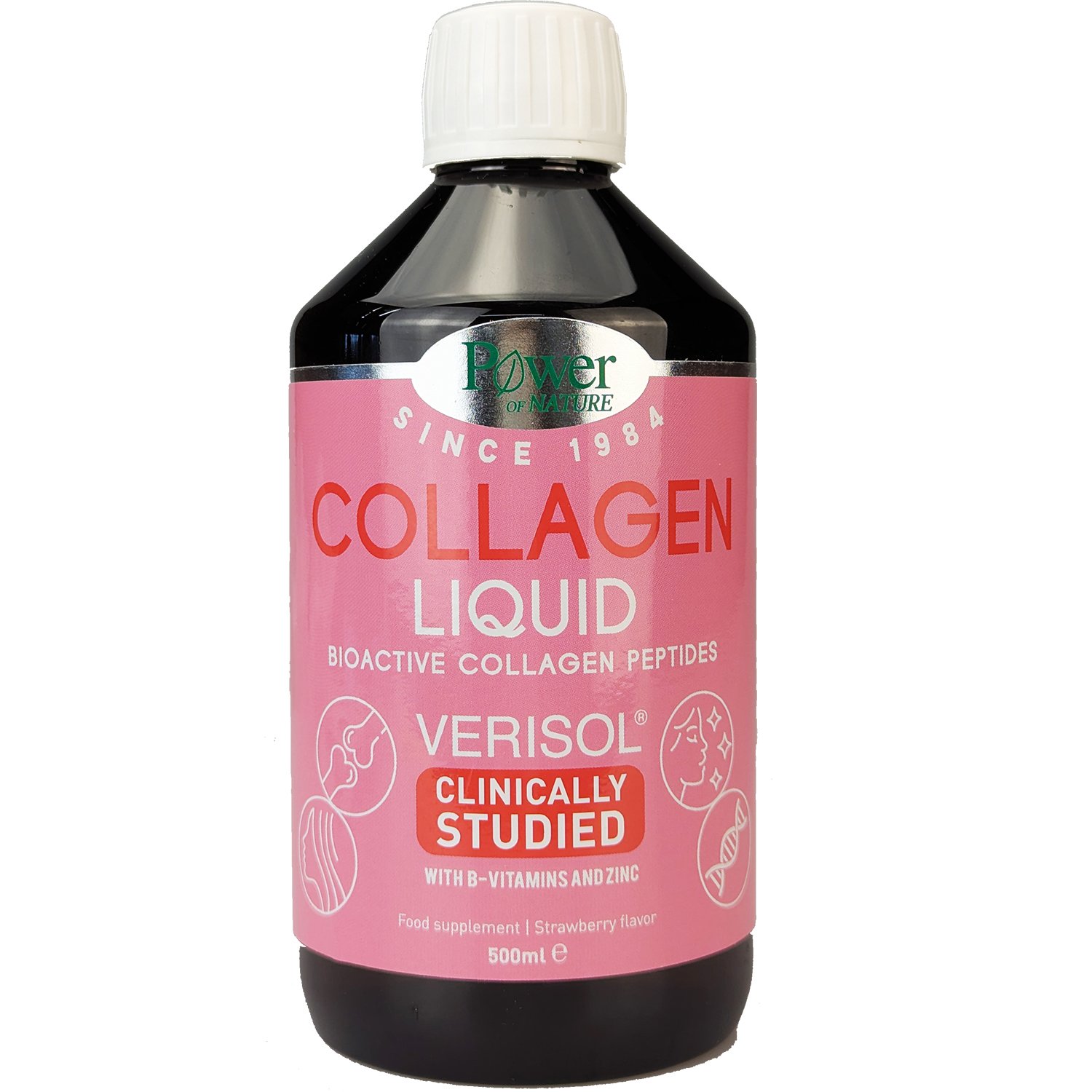 Power Health Platinum Range Hair Skin Nails Collagen Liquid Strawberry Flavor Συμπλήρωμα Διατροφής για τη Διατήρηση της Καλής Υγείας των Μαλλιών - Νυχιών - Δέρματος 500ml