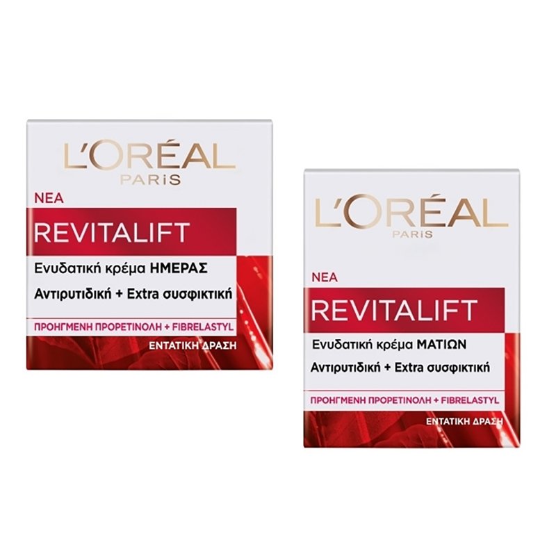 Loreal Paris L'oreal Paris Πακέτο Προσφοράς Revitalift 40+ Αντιρυτιδική Κρέμα Ημέρας 50ml & Revitalift 40+ Ενυδατική Κρέμα Ματιών 15ml