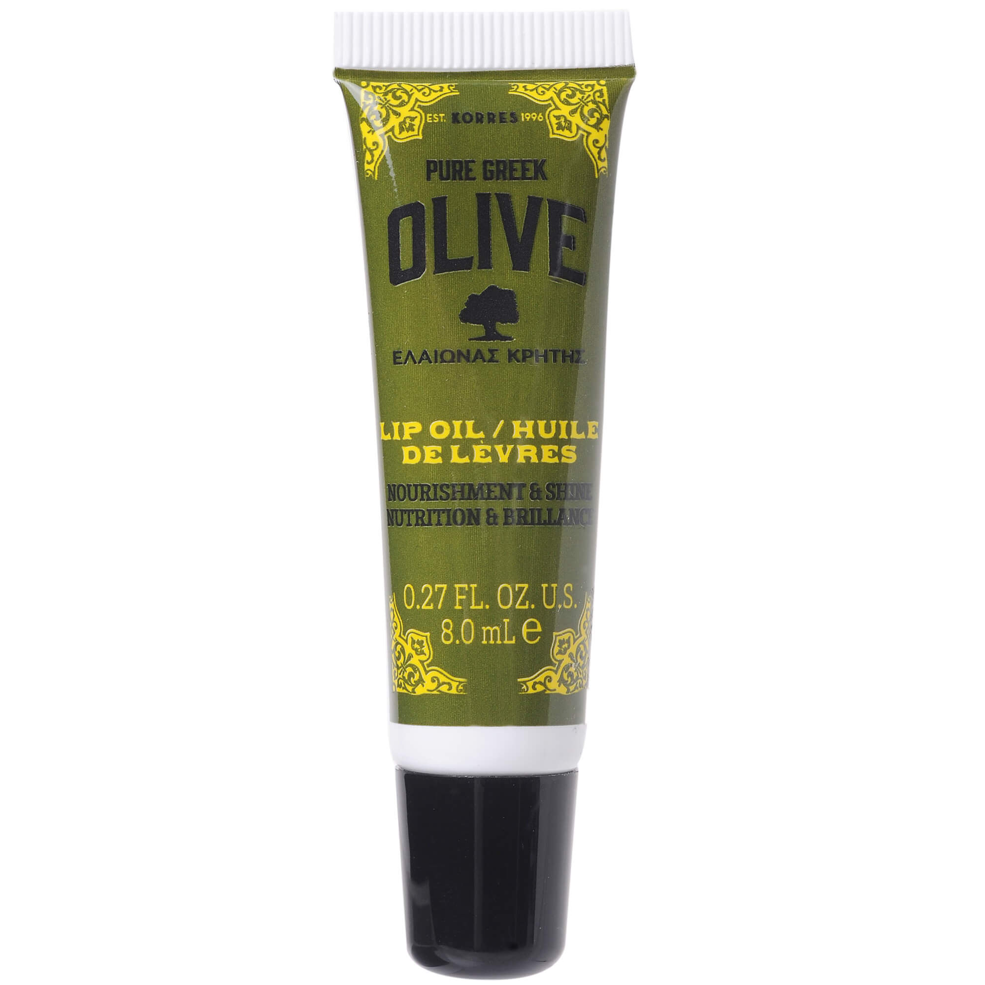 Korres Pure Greek Olive Lip Oil Λάδι Χειλιών για Εντατική Θρέψη και Λάμψη στα Ξηρά Σκασμένα Χείλη 8ml