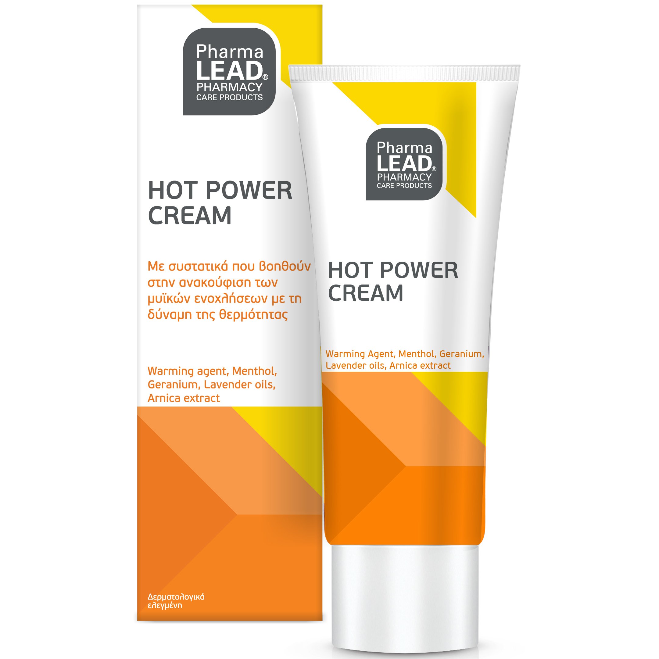 Pharmalead Hot Power Cream Θερμαντική Κρέμα με Μενθόλη, Covafresh & Φυτικό Εκχύλισμα Arnica 100ml